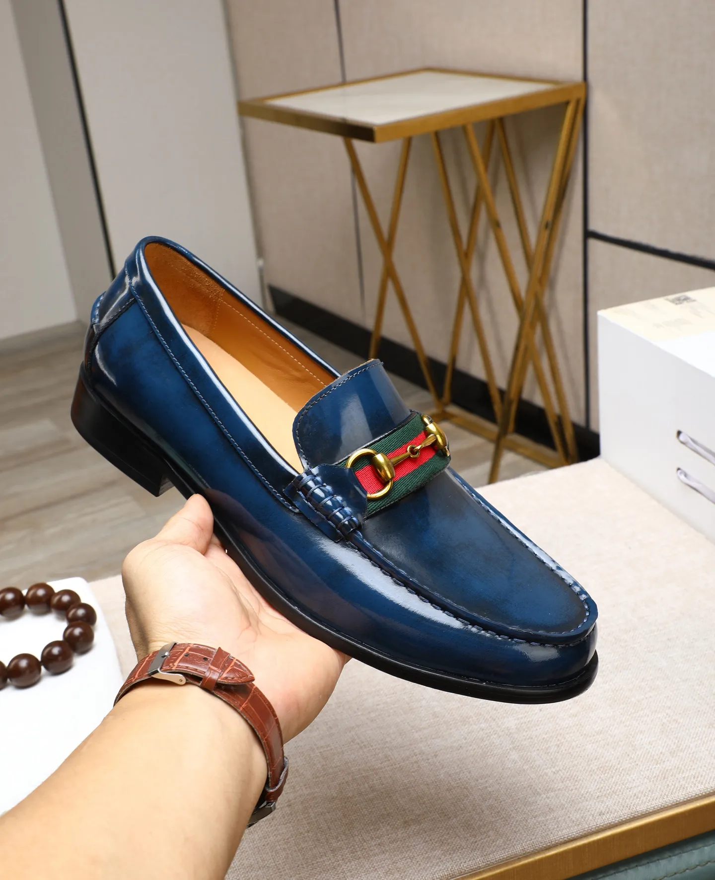 Men's shoes 💰500📛📛Original (water-dyed cow lining) GUCCI official website formal shoes🌀 Italian🇮🇹imported cowhide➕Top imported water-dyed cowhide lining💋Finely handmade Original bottom, the real thing looks better when photographed in person Standard size 38-44 (45 46 custom-made)